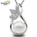 Fashion Pearl Pendant 9-10mm AAA Button Pearl Lucky Pearl Pendant